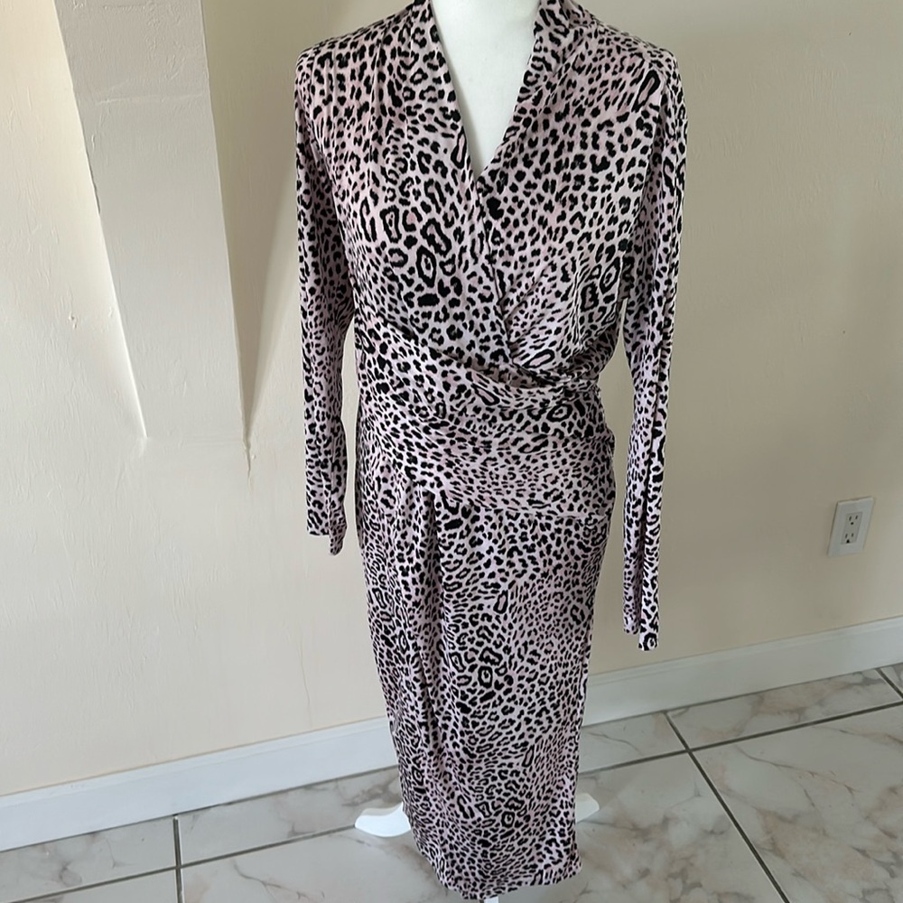 Rachel Roy Flattering slinky and stretchy MIDI Dress Excellent Condition XL/L